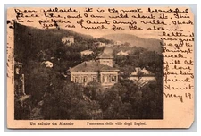 English Villas Alassio Italy 1905 UDB Postcard XC4