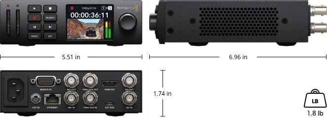 Blackmagic Design HyperDeck Studio HD Mini Video Recorder HDMI/SDI - Image 4 of 4