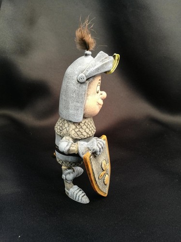 MOSAIK Figur DAG Ritter Runkel Junge Welt KERAMIK HANDMADE limitiert RAR - Bild 4 von 4