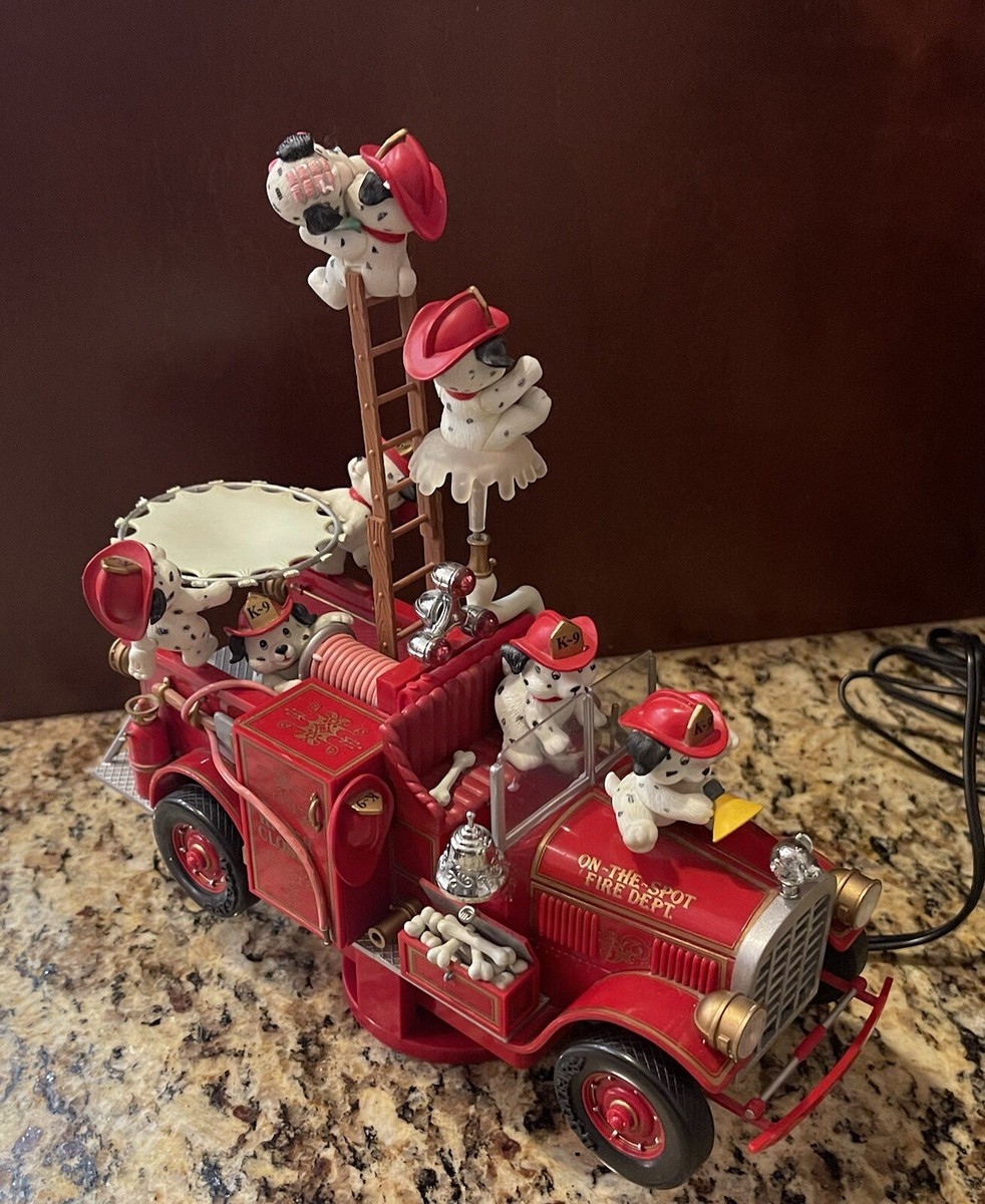 Enesco On the Spot Fire Department Musical Motion Dalmatian VIDEO