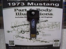 1973 Ford Mustang Parts Body Illustration Manual Usb Format
