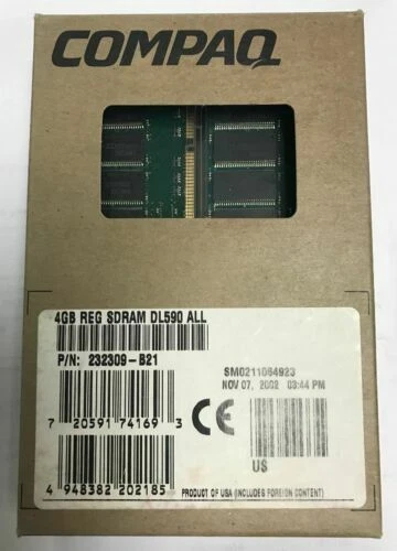 Compaq DIMM Network Server 4 GB Capacity per Module Memory (RAM)