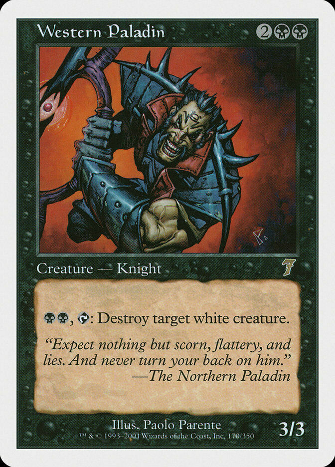 【旧枠Foil】西の聖騎士/Western Paladin 7ED 英1日1 Western Paladin 7th MtG NM | eBay