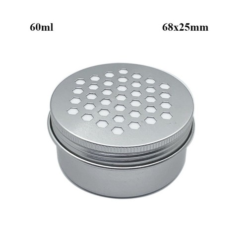 Hollow Out with Holes Aluminum Tin Container 8 Styles Lip Balm Candle Jar - Picture 16 of 19