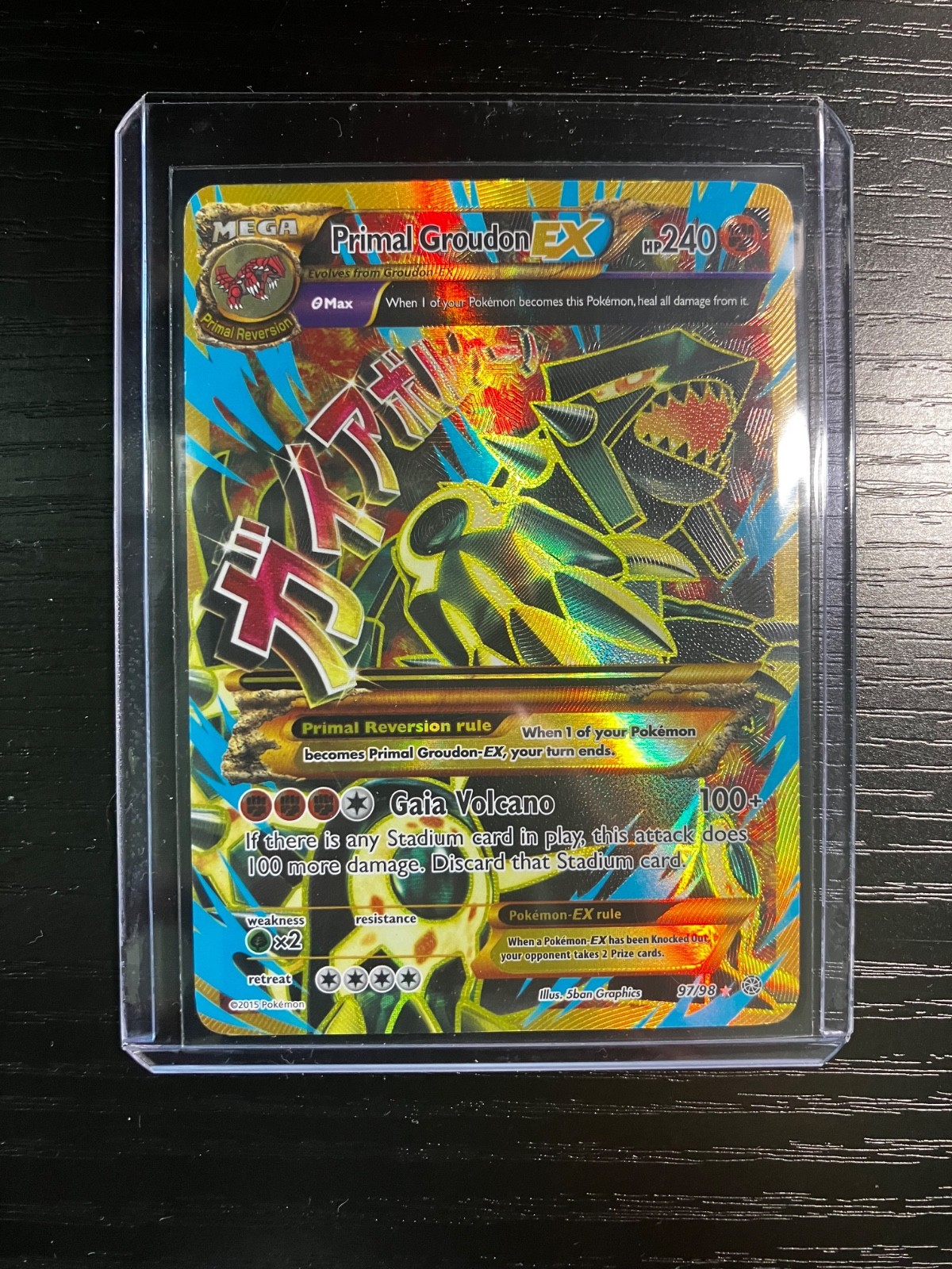 Primal Groudon ex 2015 XY: Ancient Origins #97/98 Holo (Secret