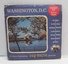 VIEW-MASTER PACKET A 790 WASHINGTON D.C. VINTAGE 3 REEL SET VACATIONLAND