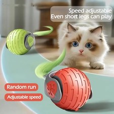Interactive Cat Toy Ball Automatic Rolling Smart USB Rechargeable Pet Toy