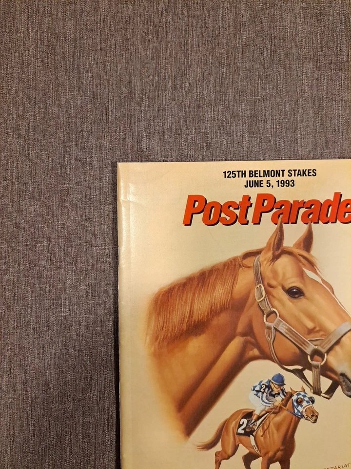 125th Belmont Stakes 5th junio 1993 Post Parade Secretaría Cubierta Foto 3 de 4