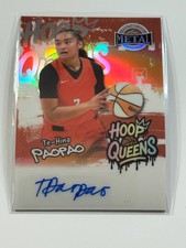 2025 Leaf Metal Women Of Sport Auto Hoop Queens Orange Prsm - Te-Hina Paopao 7/7