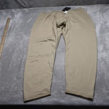 Peckham Pants Mens XL Beige Waffle Fleece Power Dry Base Layer USA Made NWD READ
