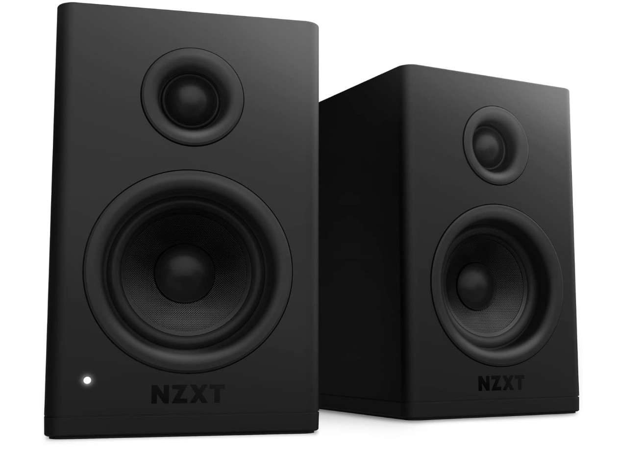 Enceintes stéréo NZXT Relay avec tweeters en soie finition premium