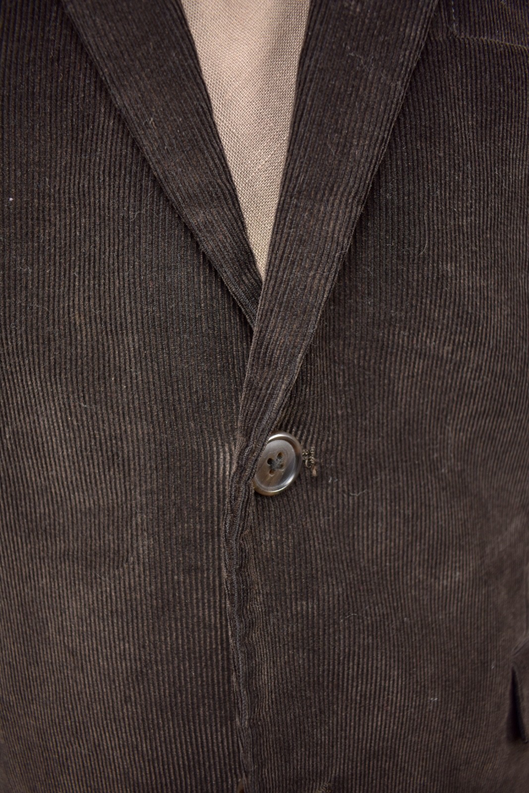 Madison Solid Dark Brown 100% Cotton Corduroy Two… - image 2