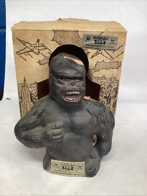 Vintage Paramount 1976 Jim Beam KING KONG DECANTER w Box EMPTY Whiskey BOTTLE