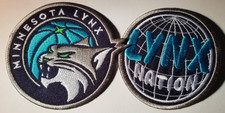 WNBA Minnesota Lynx Embroidered Patch 2 pc. roughly 3" or so
