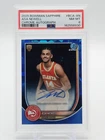 ASA NEWELL 2025-26 BOWMAN CHROME SAPPHIRE ROOKIE AUTO #BCA-AN HAWKS PSA 8 Q3946