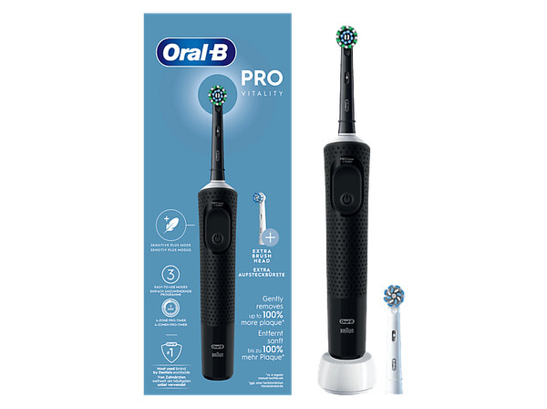 exposicion Cepillo eléctrico - Oral-B Vitality Pro, Con 2 Cabezales,