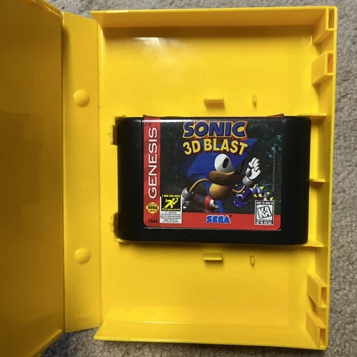Sonic 3D Blast (Sega Genesis) Authentic Vintage Game - Blockbuster Rental Copy