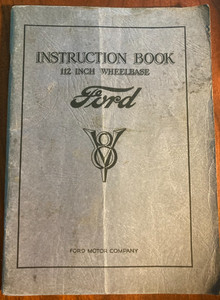 Vintage Ford V8 112 Inch Wheelbase 1934 Instruction Book