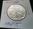 1945 S WALKING LIBERTY SILVER HALF DOLLAR