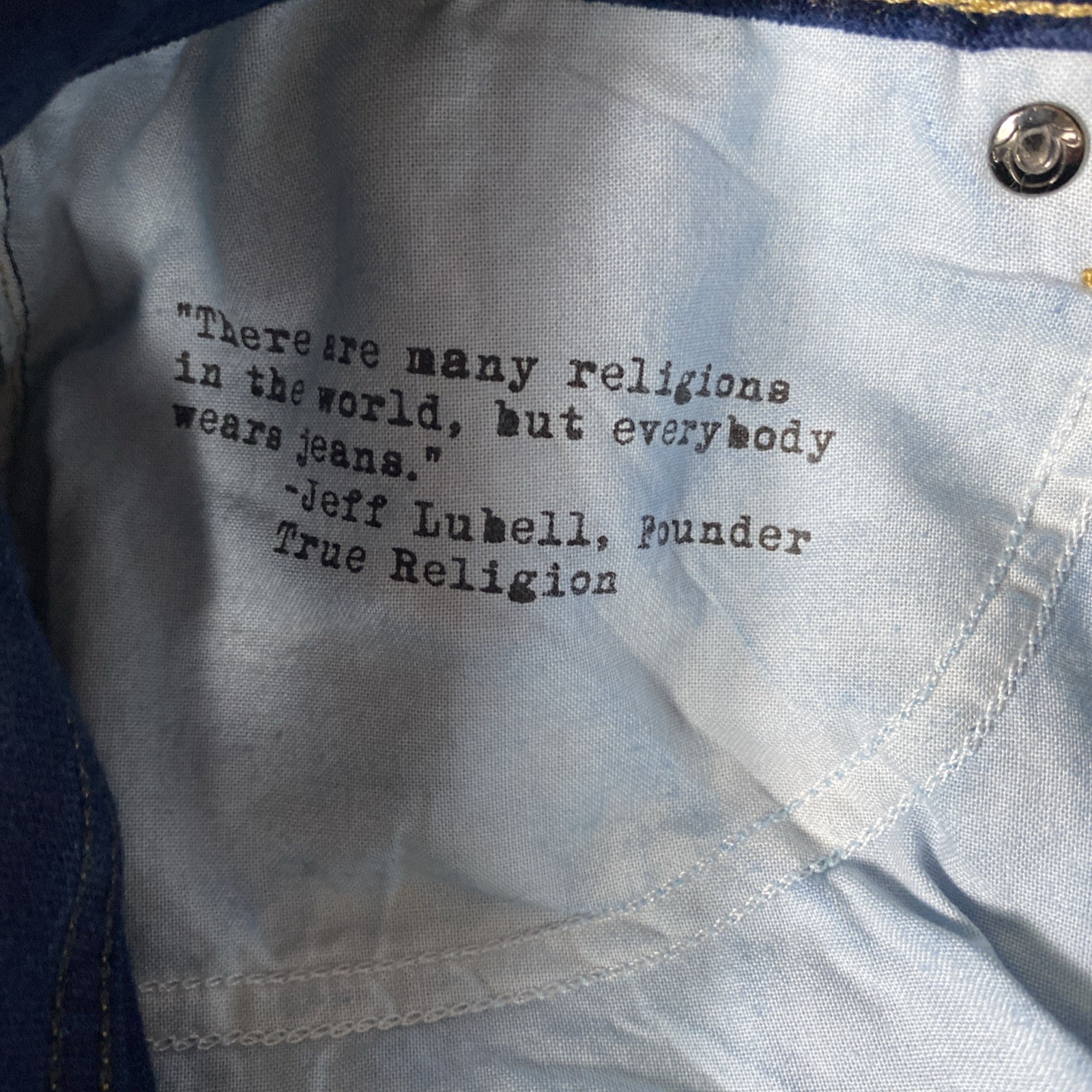 True Religion Velvet Pants Size 29x26 Indigo LowRise Boyfriend Witchy Biker Boho thumbnail 7