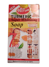 Veet Gold TURMERIC SUPER WHTENING SOAP Body repair Anti Aging  Black spots 250g