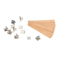 33 piezas de mechas de vela de madera art…