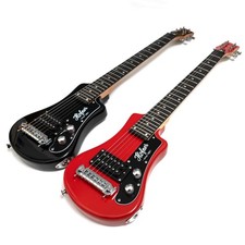 Mini Travel Electric Guitar 6 String Short Scale 24 Frets Portable with Bag