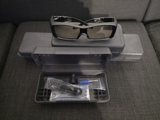 Toshiba Real 3D Active Glasses Model FPT-AG01 With Cleaning Cloth And Carry Case