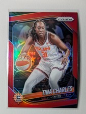 2025 Panini Prizm WNBA #3 Tina Charles Red Prizm #/299