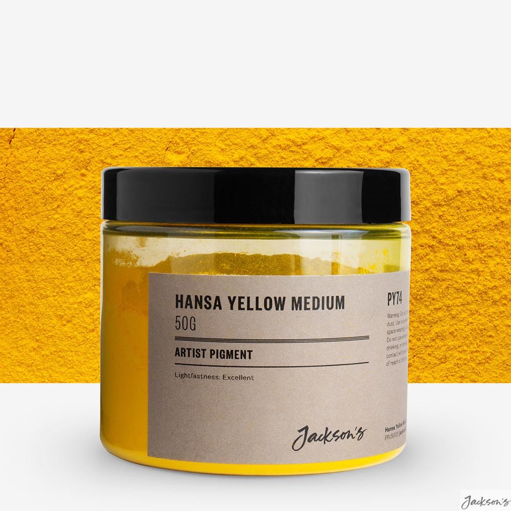 Jackson's : Artist Pigment : Hansa Yellow Medium PY74 : 50g (in 200ml Jar) : ...