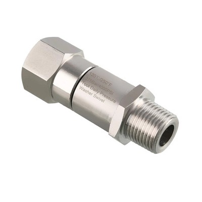 Pressure Washer Swivel 3/8 Inch NPT-M Male Thread 4000 PSI Stainless Steel
