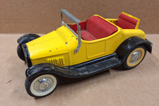 Nylint Model T Bucket Yellow Roadster Hot Rod w/ Rumble Seat Pressed Steel Car 1