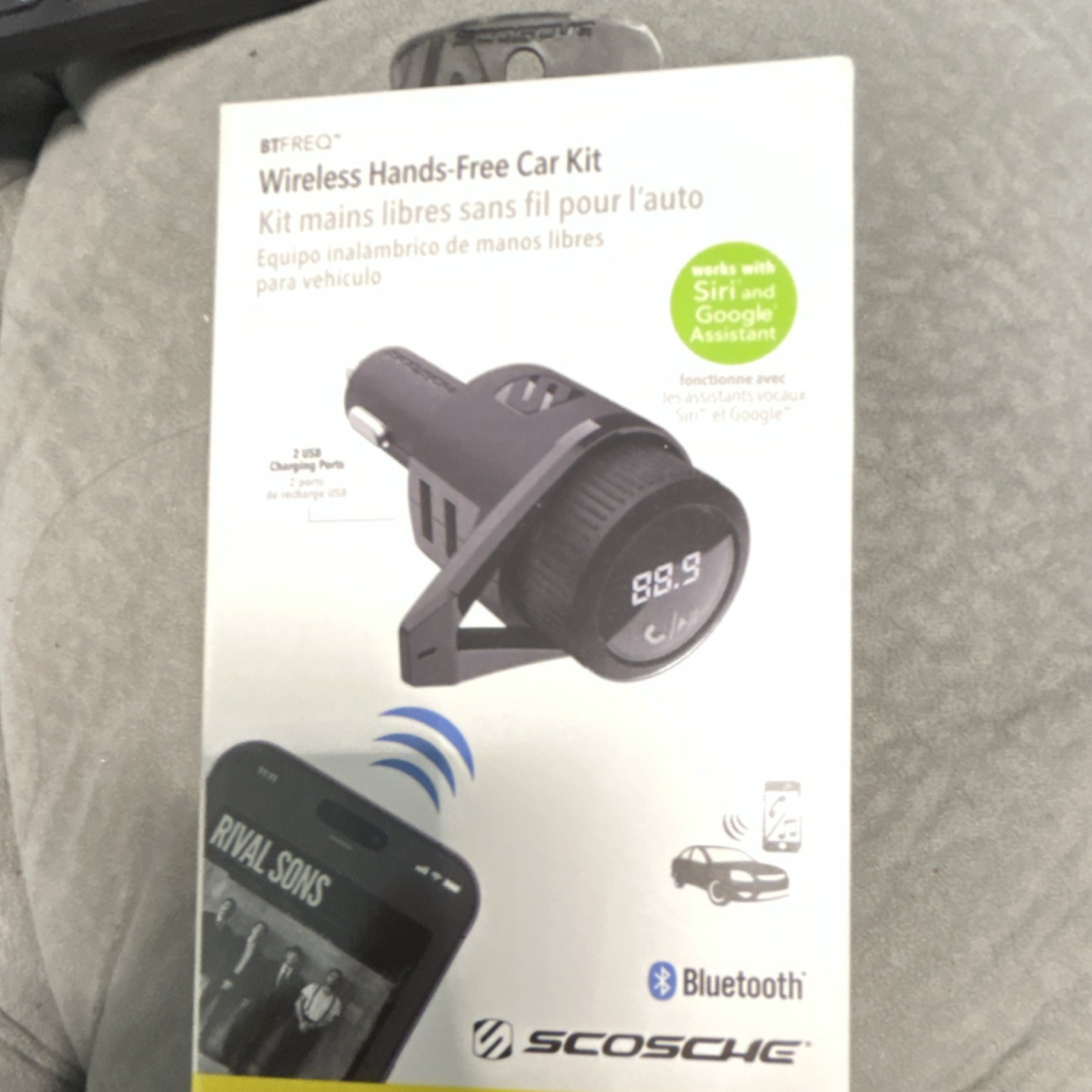Scosche BTFREQ Bluetooth FM Transmitter Hands-Free Car Kit L