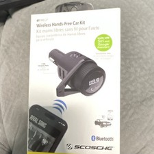 Scosche BTFREQ Bluetooth FM Transmitter Hands-Free Car Kit LED Display Charging