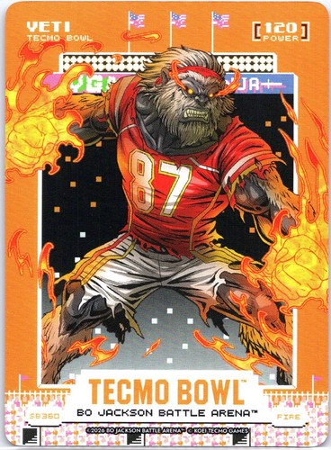 Bo Jackson Battle Arena Tecmo Bowl Yeti Fire Scoreboard SSP Travis Kelce
