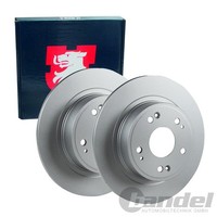 2X JP Group Bremsscheiben Ø282Mm Voll Hinten Passend FüR Honda Accord