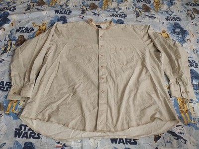 Vintage Wrangler Western Shirt Button 90s Grandad Collar Mens Long Sleeve
