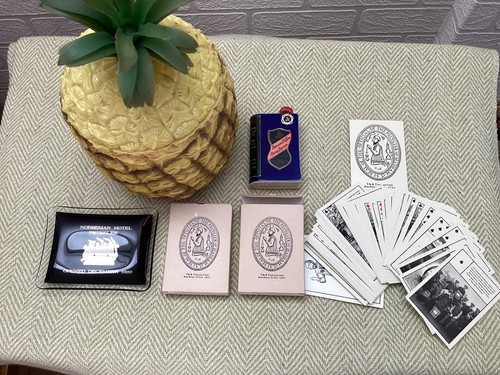 INTAGE PINEAPLE ICEBUCKET 2 PAKS THEAKSTONS BREWING PLAYING CARDS ETC