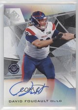 2021 SP Game Used Edition CFL Auto David Foucault #A-DF Auto 2b2