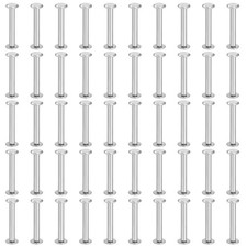 50 Sets Chicago Screws, 4x30mm DxH Phillips Binding Post Screw Rivets,Silver