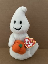 2009 TY Beanie Babies SPOOKY Halloween Ghost Pumpkin w/ Tag #3
