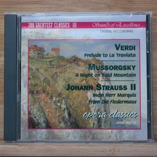 Verdi Mussorgsky Strauss 200 Greatest Classics III CD 1995 Classical Platinum