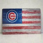 Chicago Cubs Vintage Style Tin Bar Sign Poster Man Cave Collectible