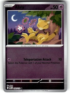 Pokemon 2025 ME01: Mega Evolution Abra 54/132 Reverse Foil