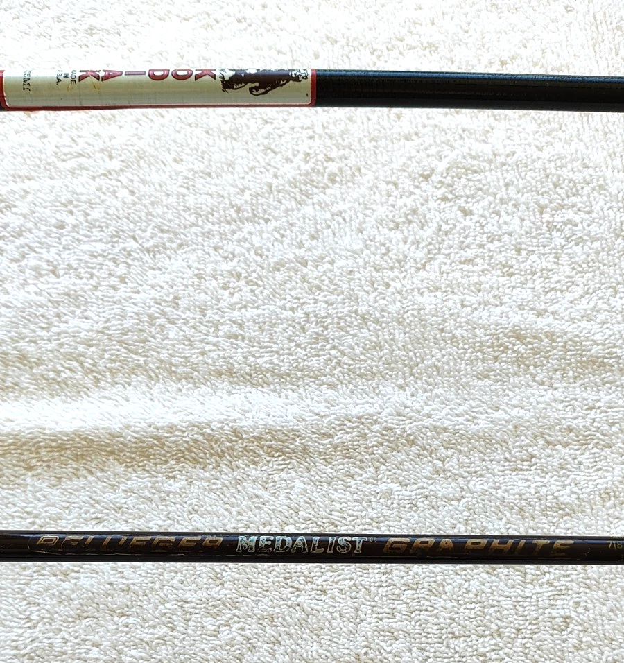 Удилища из стекловолокна Pflueger 5 футов 8 дюймов графит и Kodiak 6 футов 6 дюймов - Изображение 4 из 4