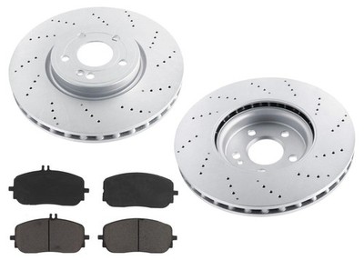 Drilled Front Disc Brake Rotors Disc Brake Pads fits CLA250 AMG Package 2020-25