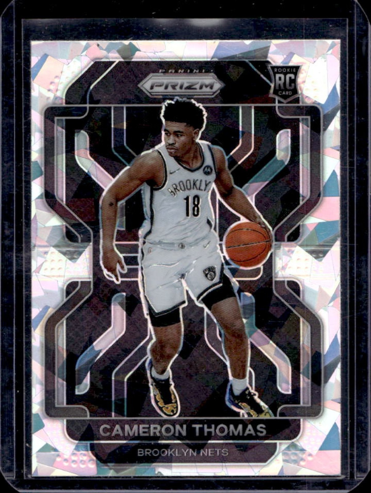 2021-22 Prizm Cameron Thomas RC Ice Rookie #297 Nets
