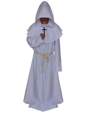 Medieval Monk Robe Priest Robe Halloween Cosplay Costume Cloak