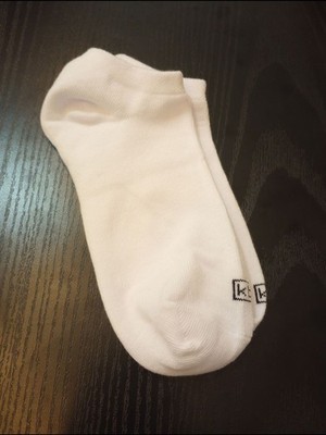 K. Bell KB White Low-Cut Ankle Cotton Socks