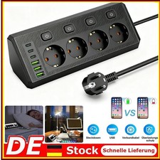 Steckdosenleiste mit USB 4 fach Ecksteckdose ...